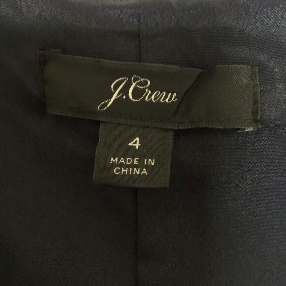 J.Crew Button-front A-line Navy Blue MIDI Dress - Picture 6 of 7